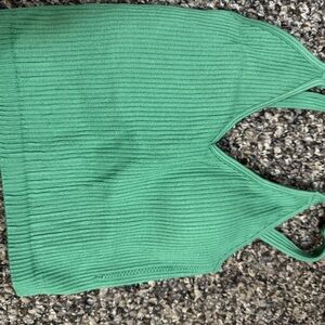 Wishlist Green Ribbed Camisole Top